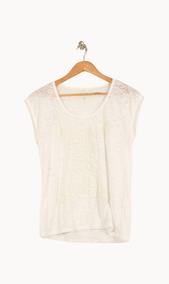 Tee-shirt Blanc - Taille M/38 de la marque Sud express | PARAD44928 - Vendu par Paradigme - Image 2