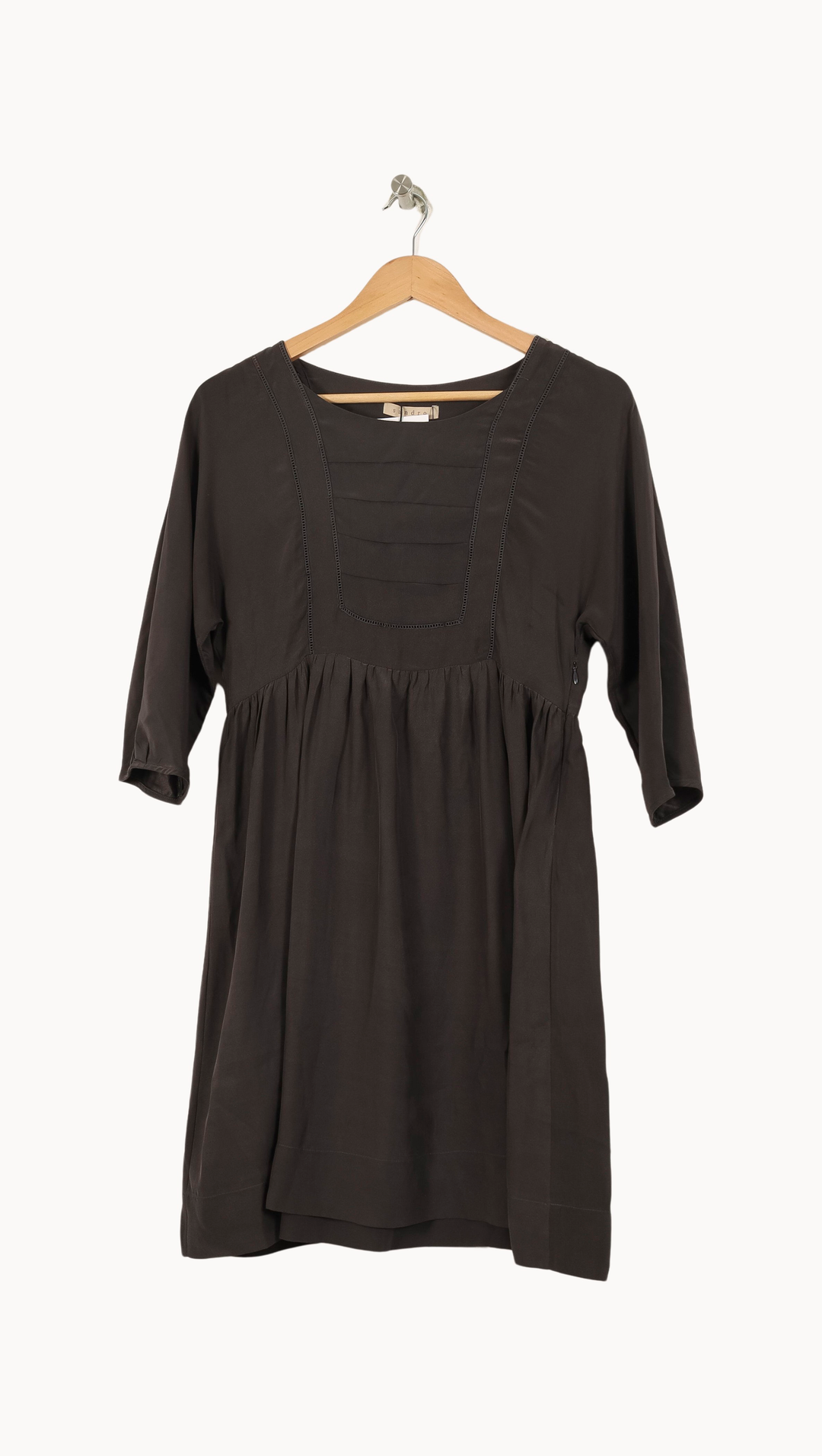 Robe Midi Marron - Taille S/36 de la marque Sandro | PARAD69215 - Vendu par Paradigme - Image 2