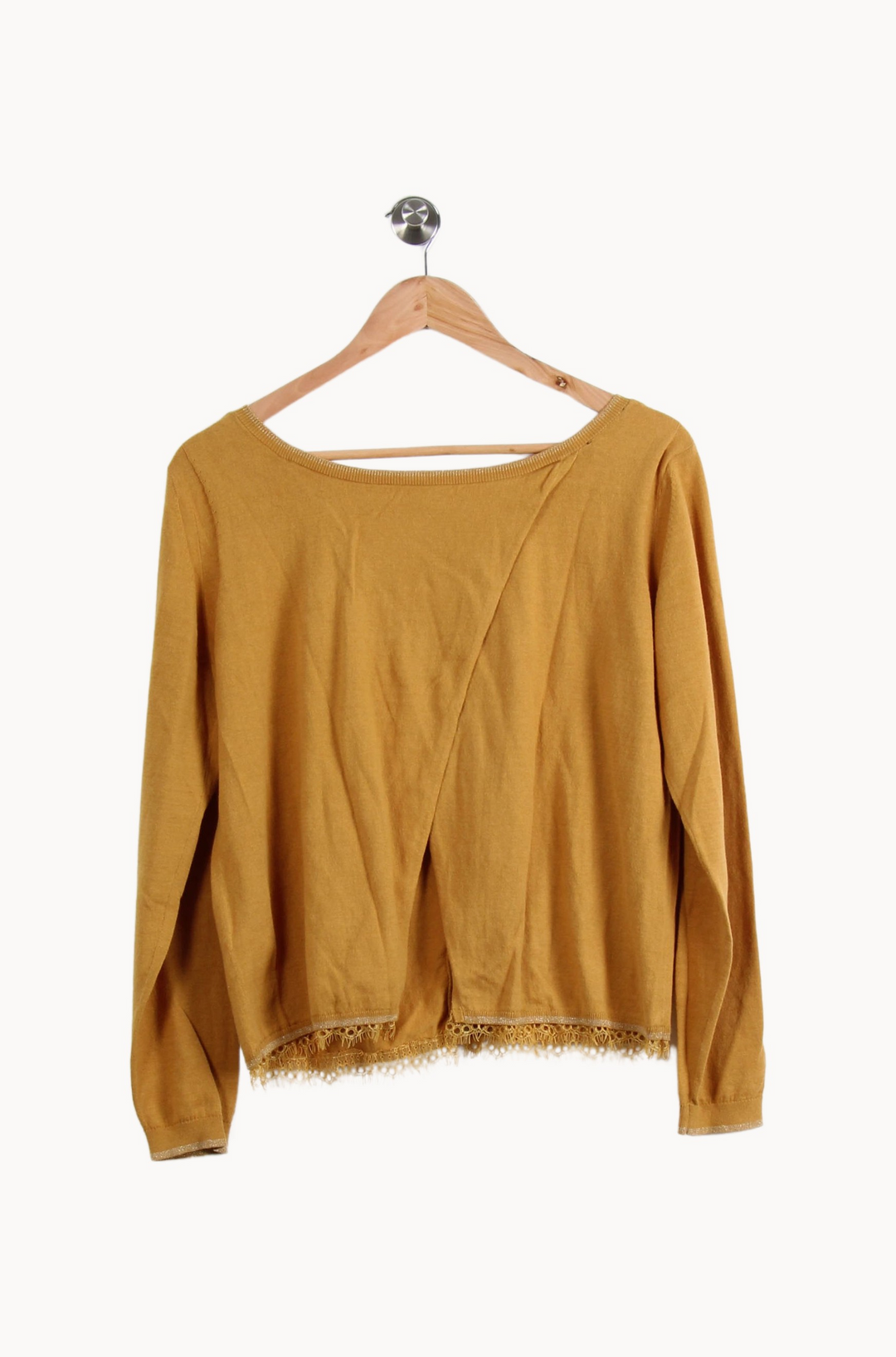Cardigan Jaune - Taille L/40 de la marque One Step | PARAD65070 - Vendu par Paradigme - Image 4