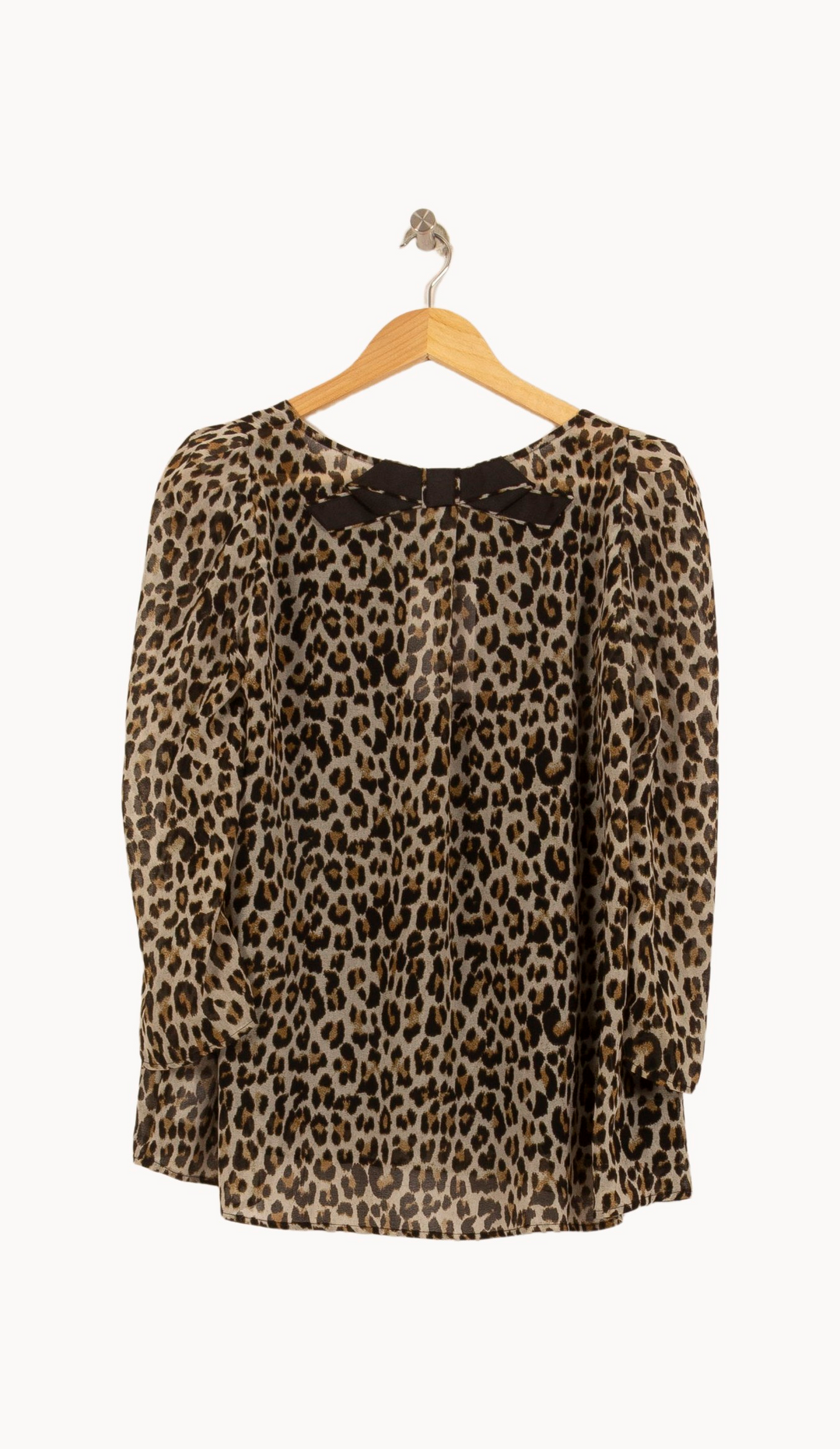 Blouse Léopard Beige et Noir - Taille M/38 de la marque Claudie Pierlot | PARAD44574 - Vendu par Paradigme - Image 4