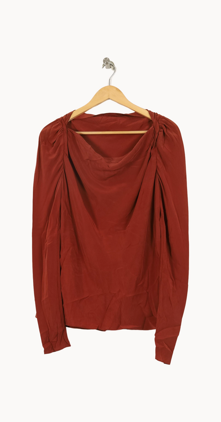 Blouse Bordeaux - Taille L/40 de la marque Vanessa Bruno | PARAD69213 - Vendu par Paradigme - Image 2
