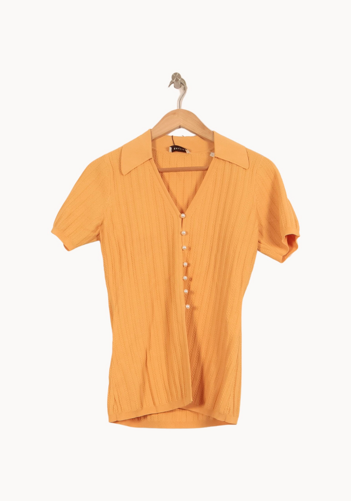 Cardigan Jaune - Taille S/36 de la marque Sandro | PARAD44570 - Vendu par Paradigme - Image 2
