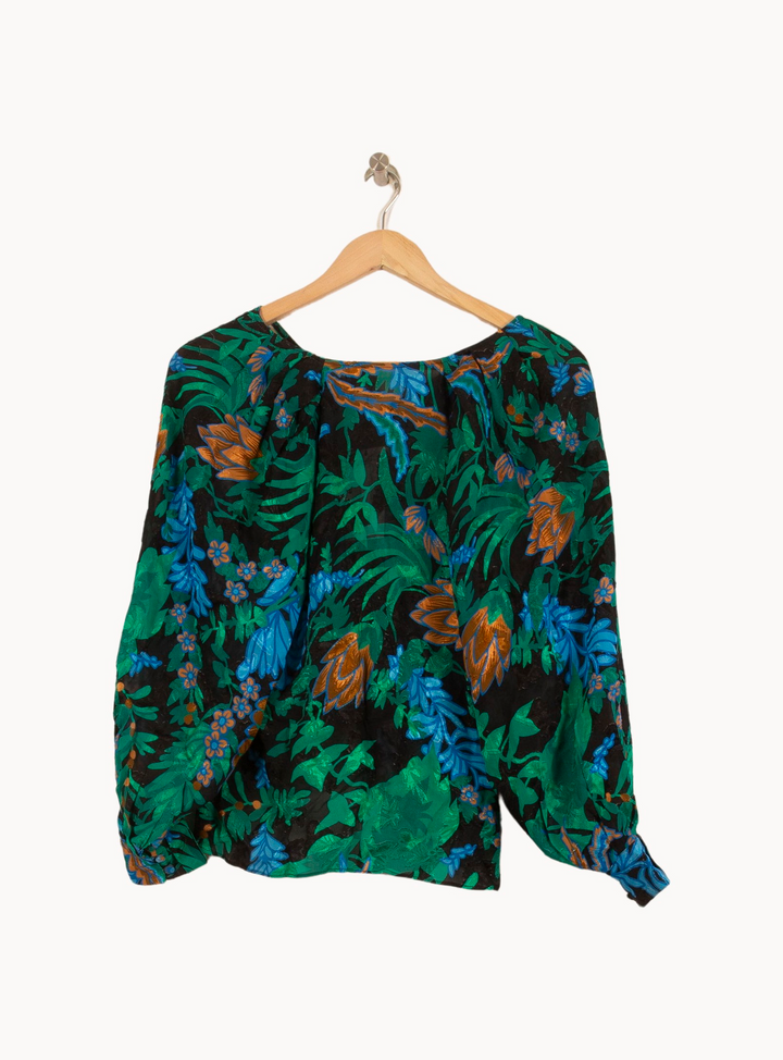 Blouse Verte et Bleue - Taille XS/34 de la marque Sézane | PARAD44778 - Vendu par Paradigme - Image 4