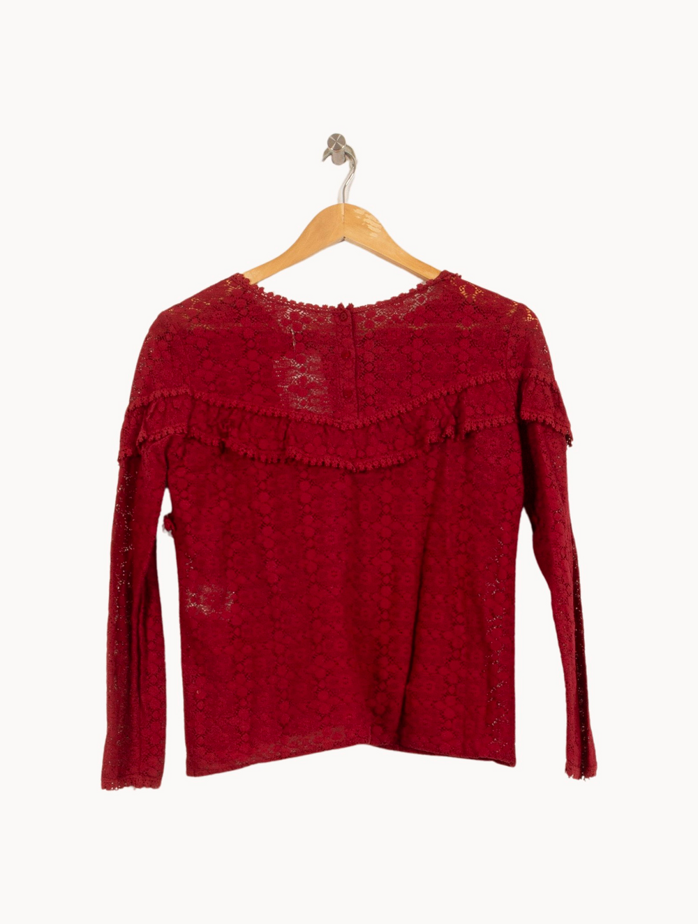Blouse Bordeaux - Taille S/36 de la marque Sézane | PARAD64172 - Vendu par Paradigme - Image 4