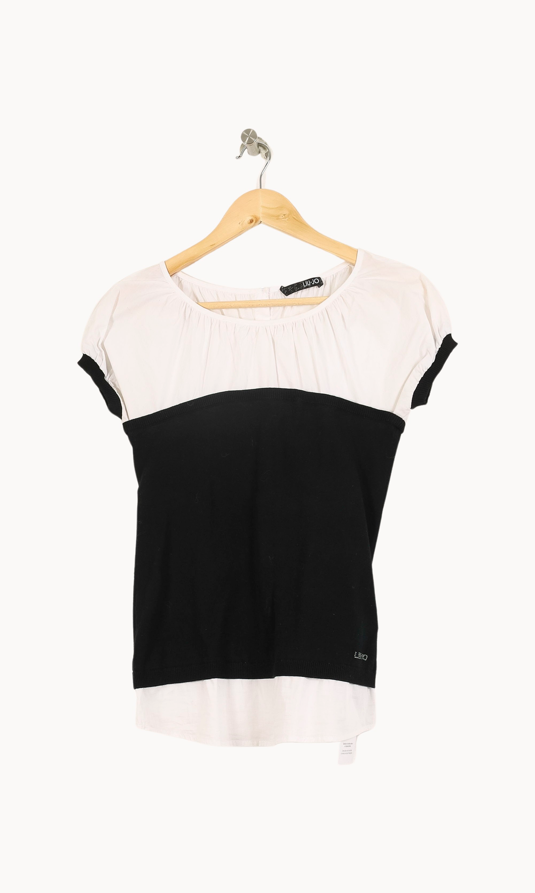Blouse Blanche et Noire - Taille S/36 de la marque Liu Jo | PARAD69114 - Vendu par Paradigme - Image 2