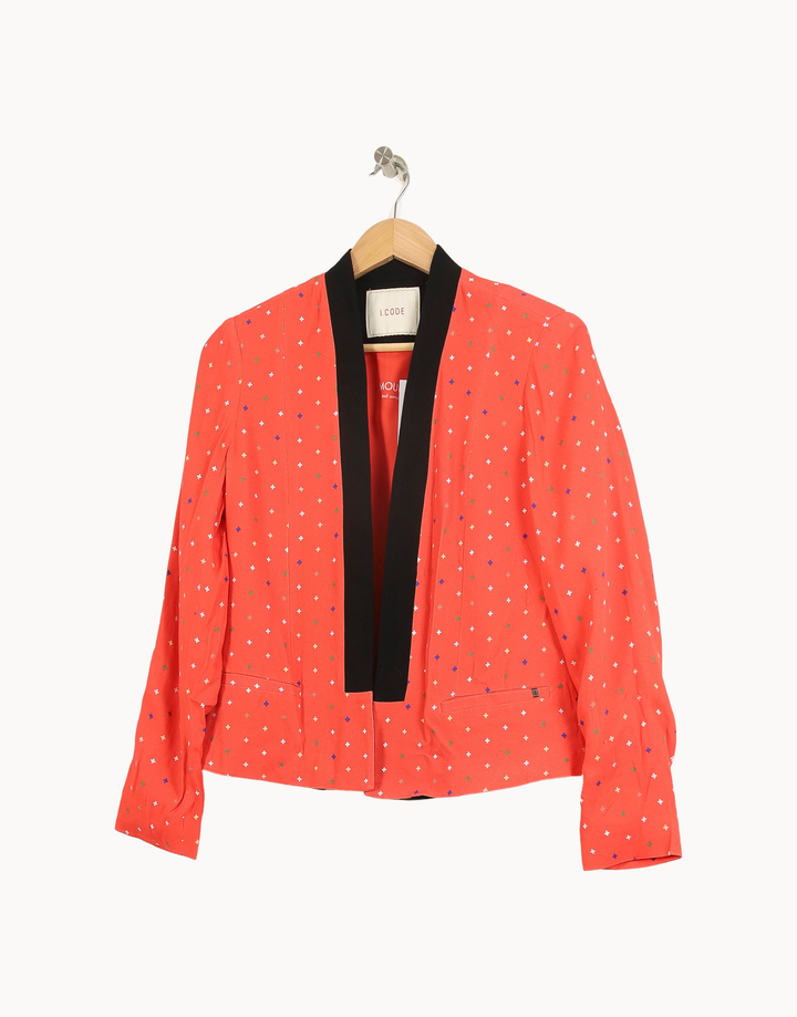 Blazer Orange et Noir - Taille S/36 de la marque I.Code | PARAD35494 - Vendu par Paradigme - Image 2