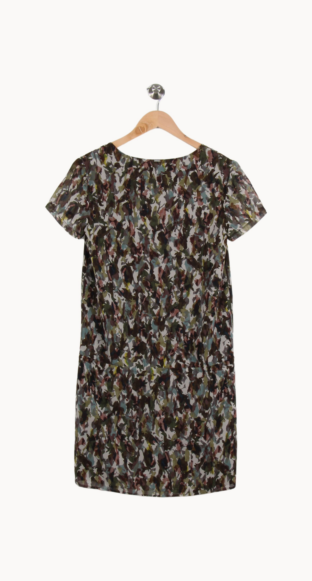 Robe Courte Verte et Marron - Taille XS/34 de la marque IKKS | PARAD67165 - Vendu par Paradigme - Image 4