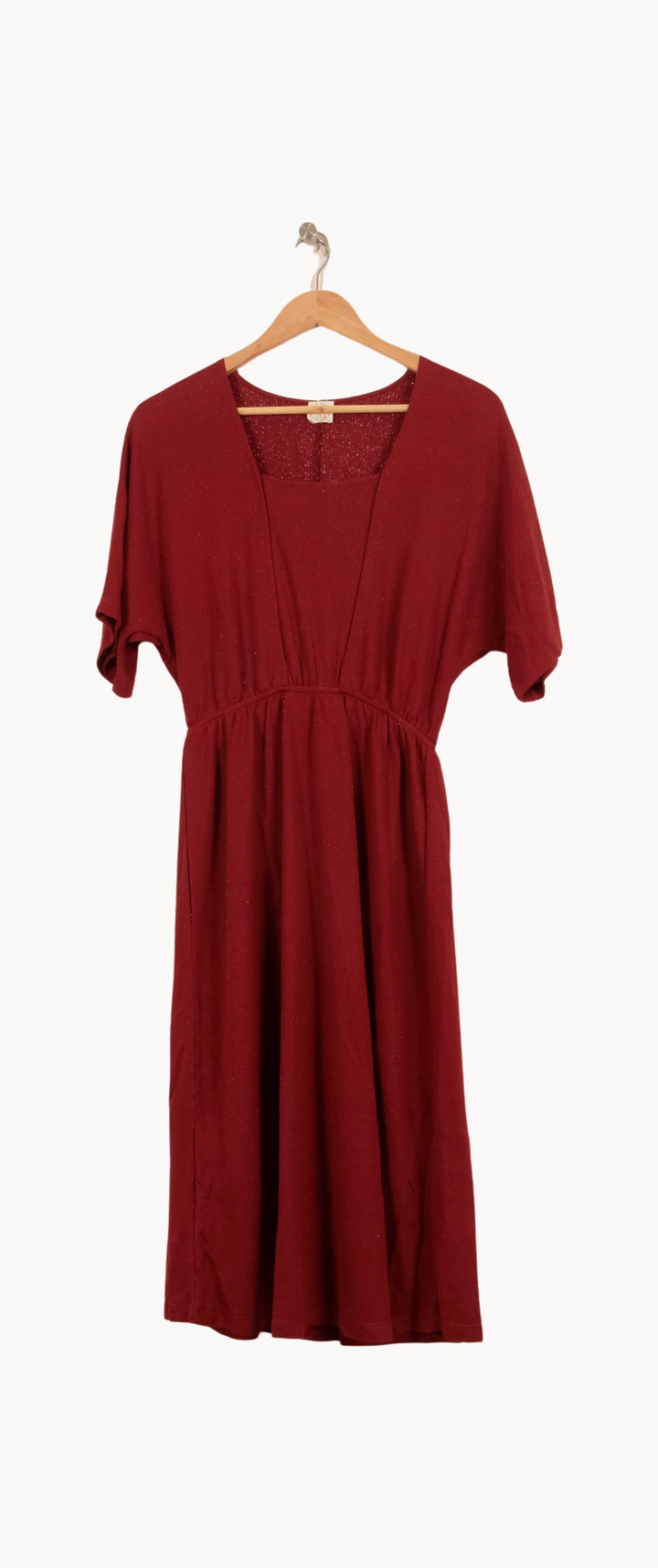 Robe Midi Bordeaux - Taille XS/34 de la marque Des petits hauts | PARAD64001 - Vendu par Paradigme - Image 2
