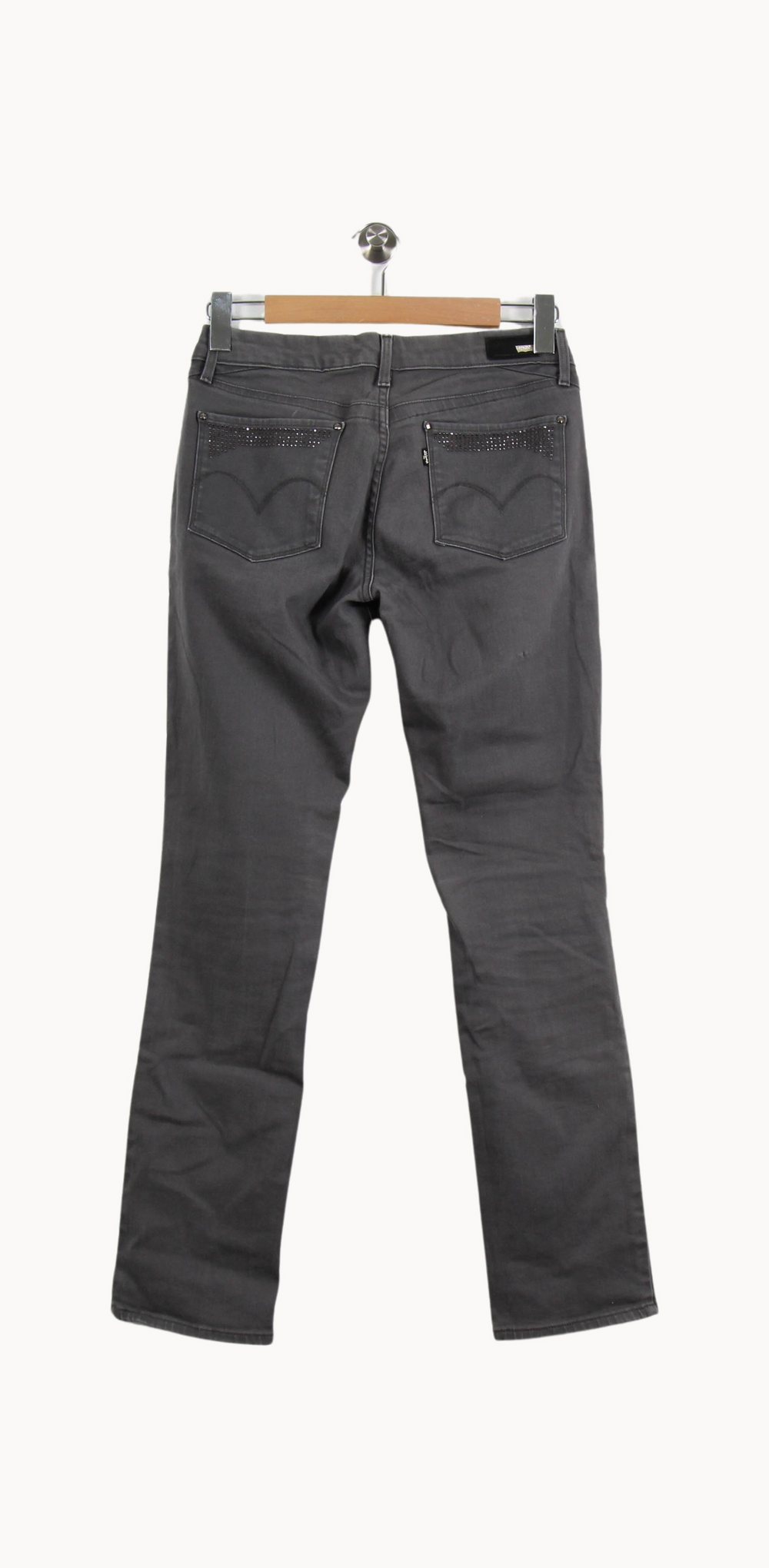Jean Droit Gris - Taille M/38 de la marque Levi's | PARAD67357 - Vendu par Paradigme - Image 2