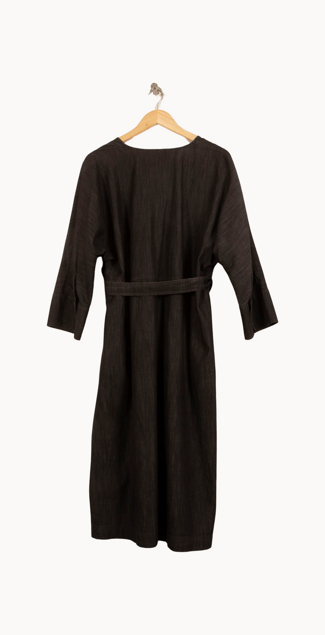 Robe Ceinturée Noire - Taille XL/42 de la marque Marina Rinaldi | PARAD64950 - Vendu par Paradigme - Image 4