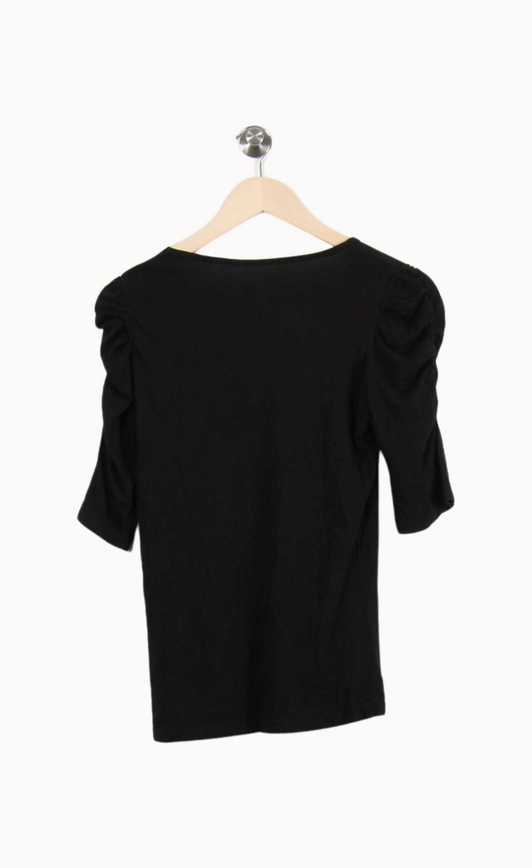 T-shirt noir - Taille L/40 de la marque Caroll | GLLM0031 - Vendu par Paradigme - Image 4