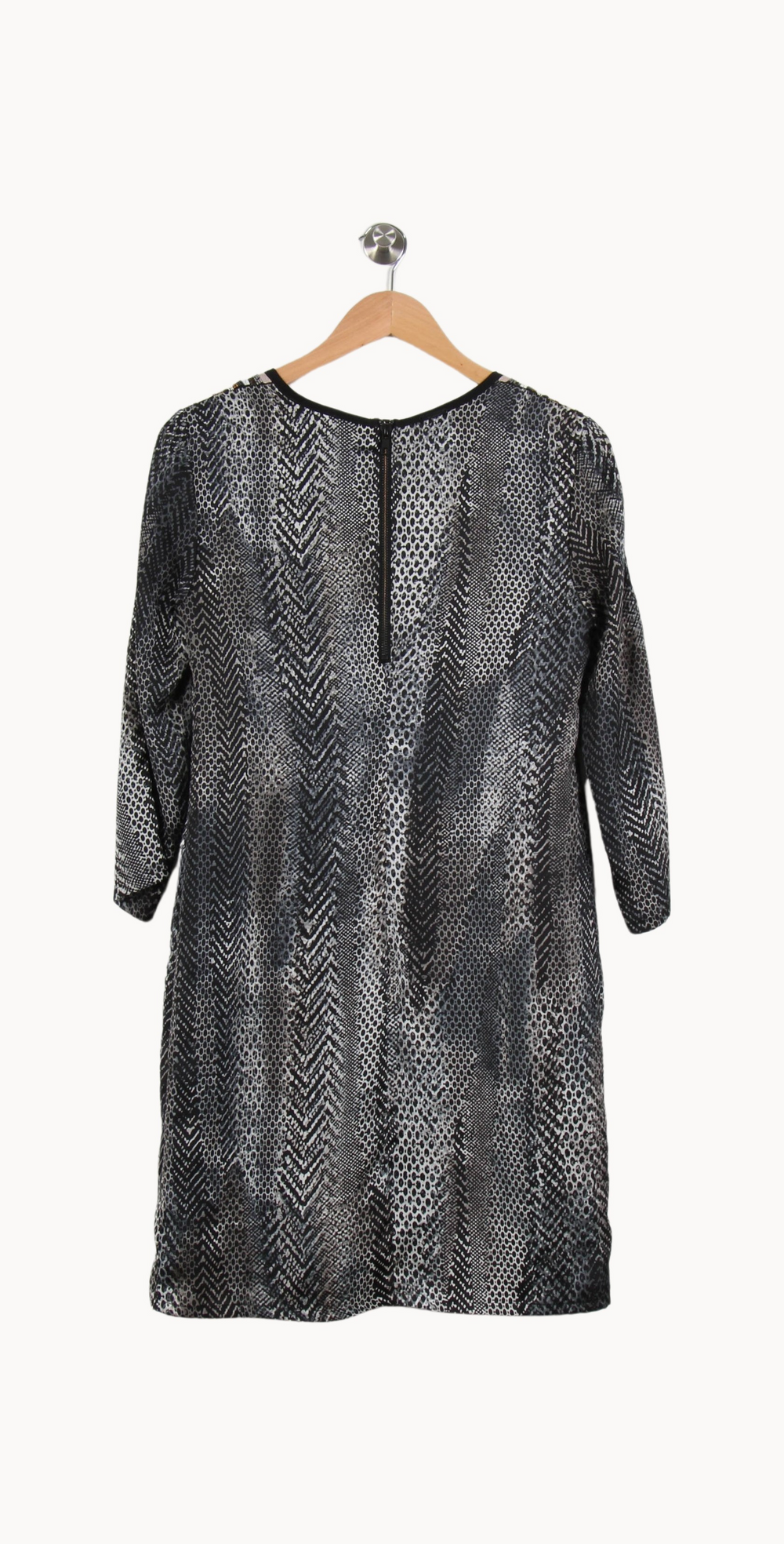 Robe Midi Noire et Grise - Taille XS/34 de la marque One Step | PARAD53101 - Vendu par Paradigme - Image 4