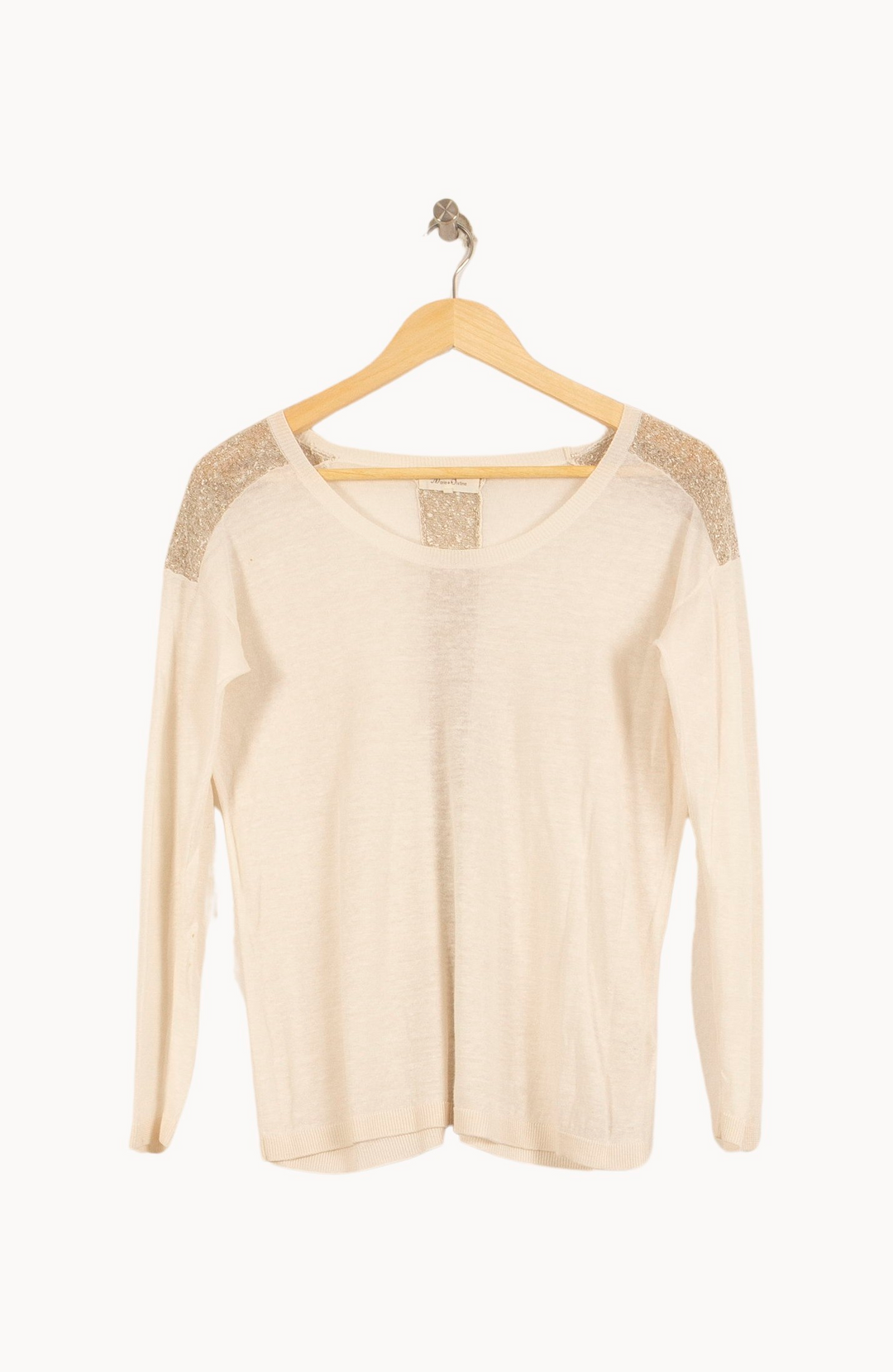 Pull Beige et Doré - Taille S/36 de la marque Marie Sixtine | PARAD65298 - Vendu par Paradigme - Image 2
