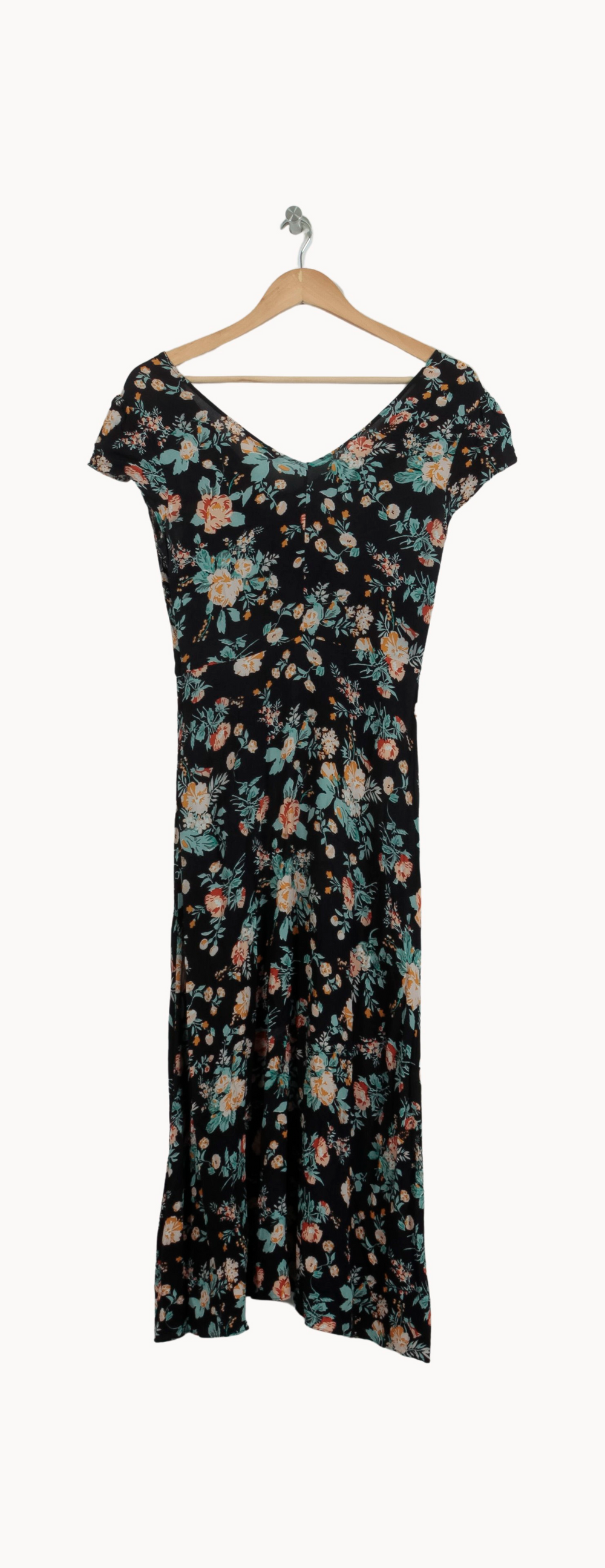Robe Longue Noire et Fleurie - Taille S/36 de la marque ZAPA | PARAD53232 - Vendu par Paradigme - Image 4