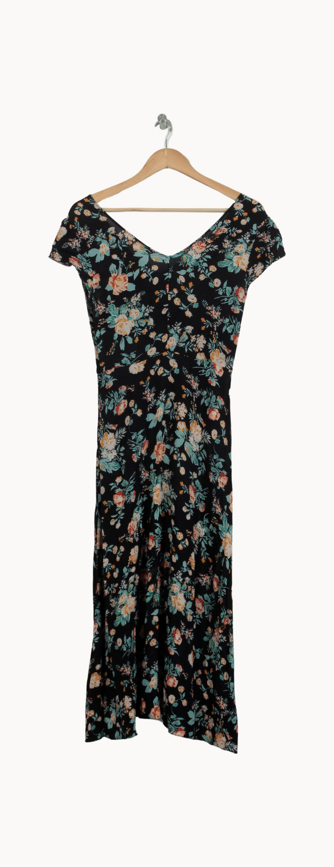 Robe Longue Noire et Fleurie - Taille S/36 de la marque ZAPA | PARAD53232 - Vendu par Paradigme - Image 4