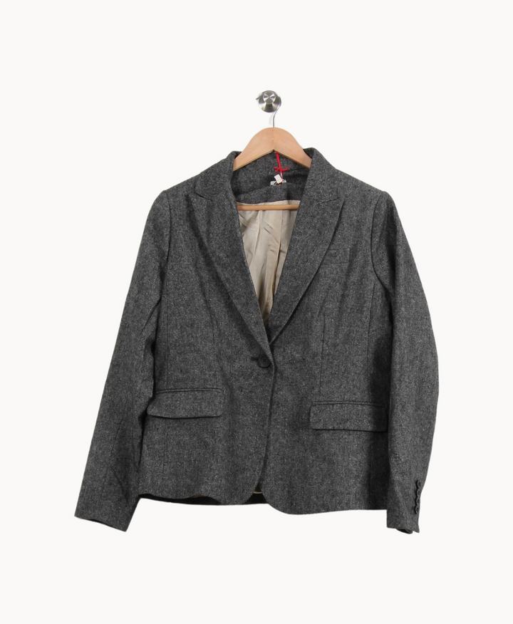 Blazer Gris - Taille XL/42 de la marque Ines de la Fressange Paris | PARAD51262 - Vendu par Paradigme - Image 2