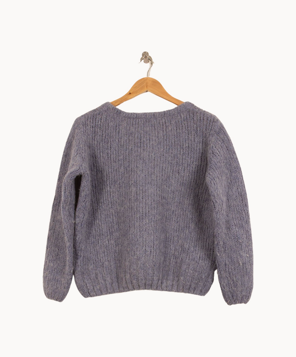 Pull Bleu - Taille S/36 de la marque American Vintage | PARAD45936 - Vendu par Paradigme - Image 4