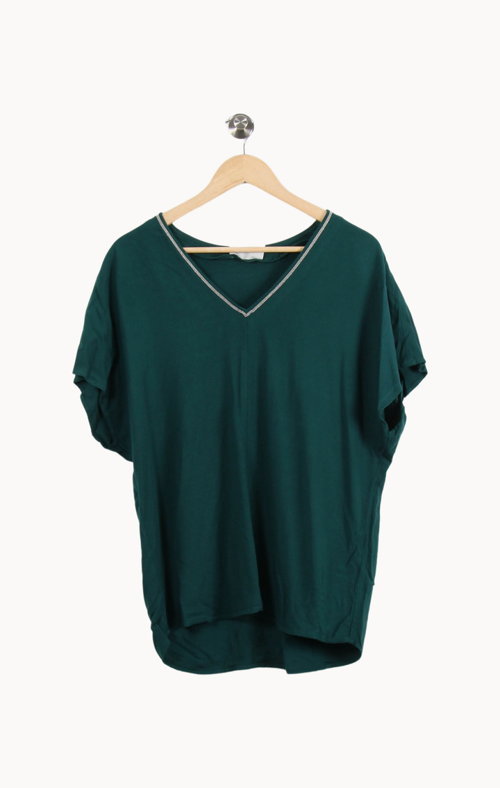 Tee-shirt Vert - Taille S/36 de la marque Sud express | PARAD52734 - Vendu par Paradigme - Image 2