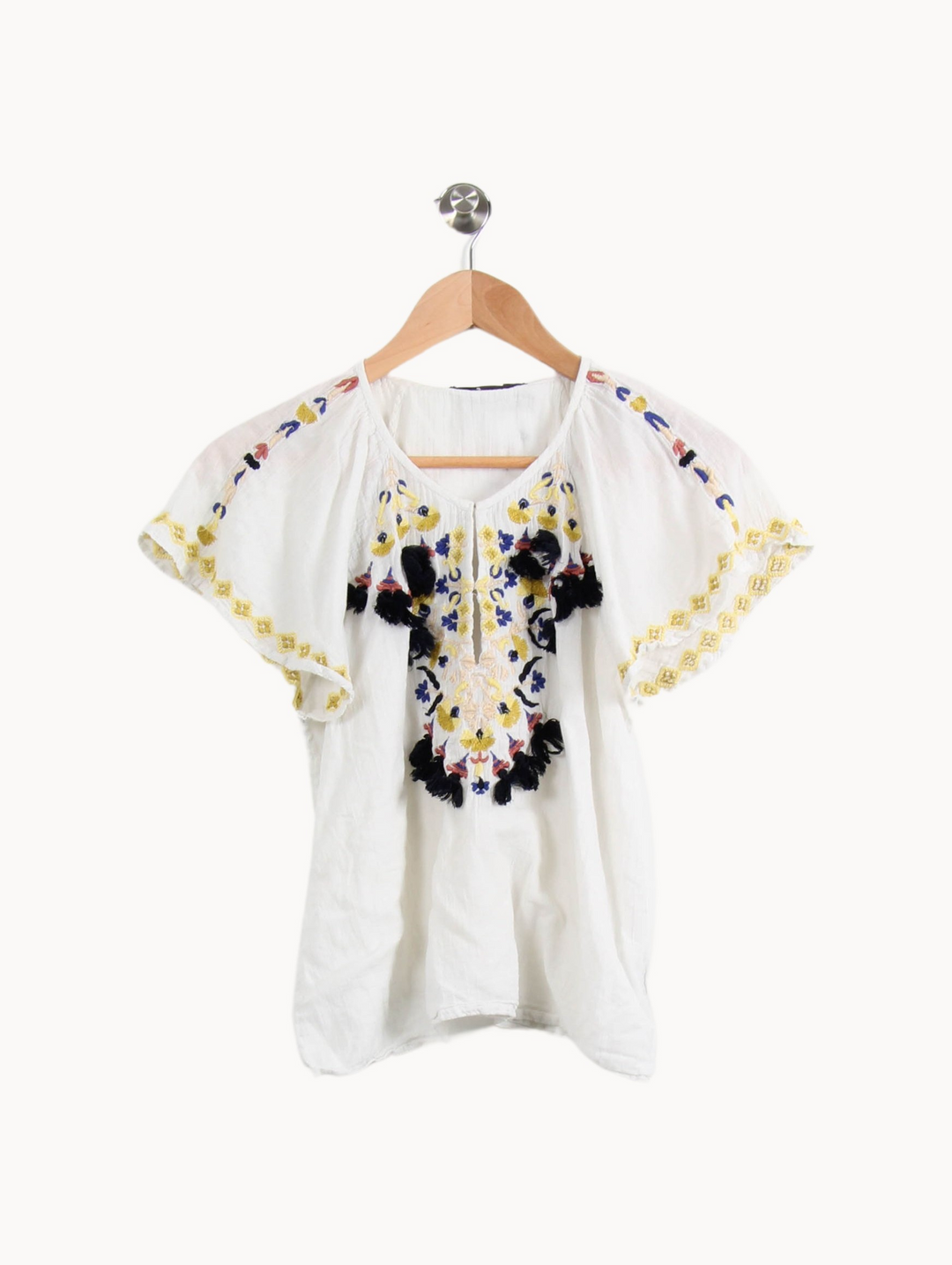 Blouse Blanche et Jaune - Taille M/38 de la marque Antik Batik | PARAD38293 - Vendu par Paradigme - Image 2