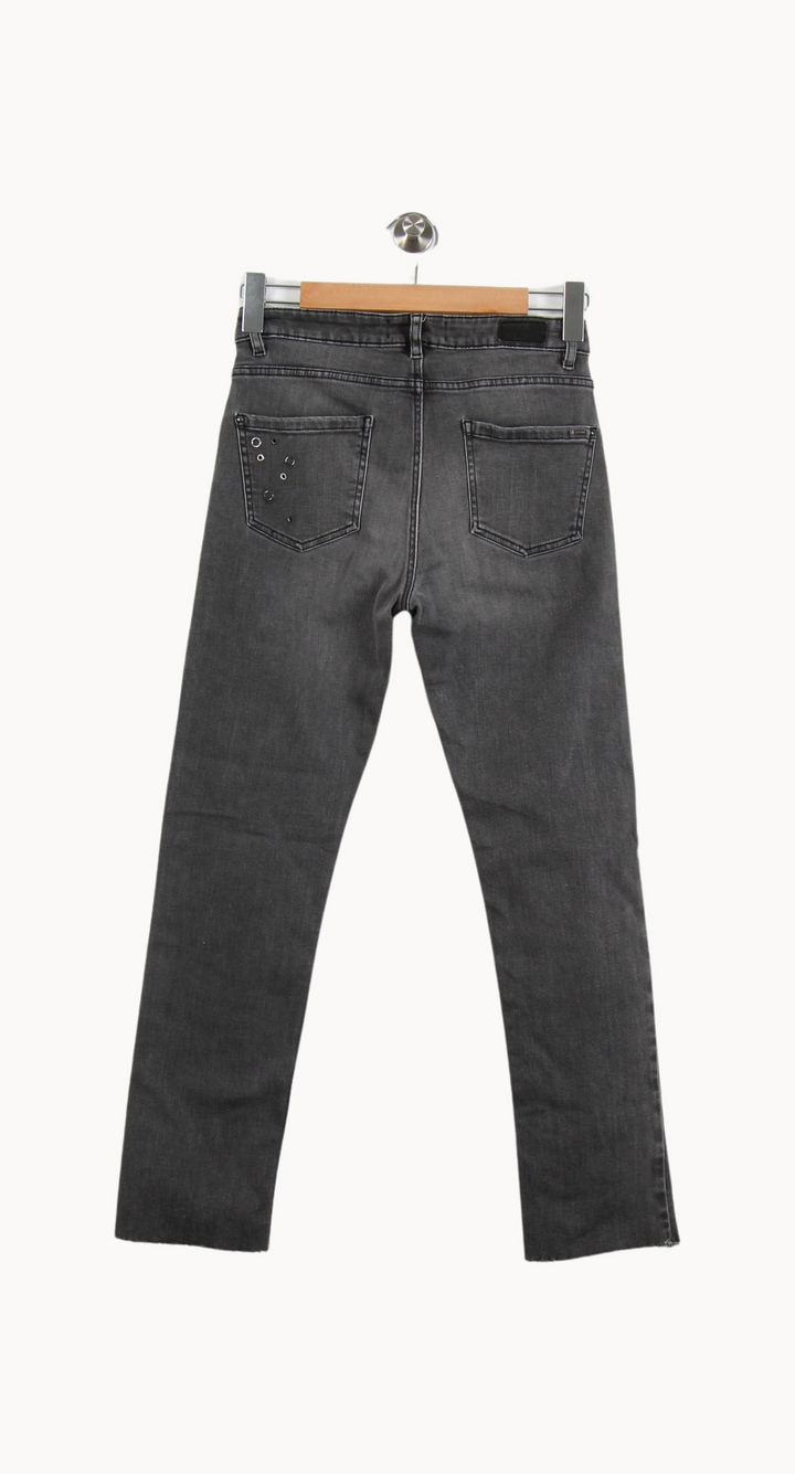 Jean Gris - Taille S/36 de la marque IKKS | PARAD53427 - Vendu par Paradigme - Image 4