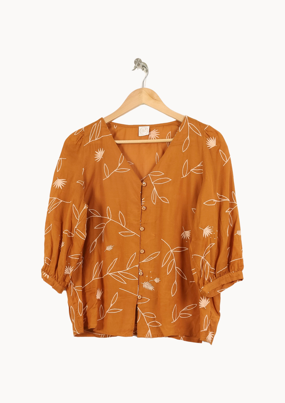 Blouse Marron et Blanche - Taille M/38 de la marque Des petits hauts | PARAD52739 - Vendu par Paradigme - Image 2
