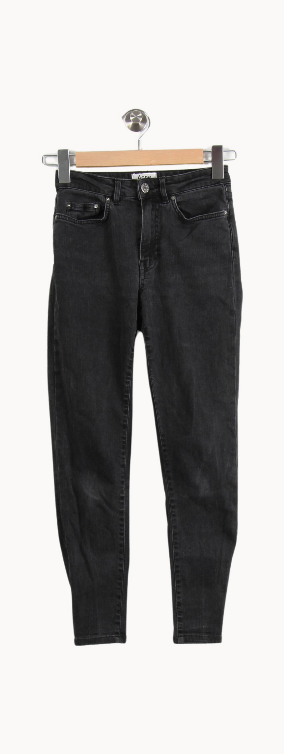 Jean Slim Noir - Taille M/38 de la marque Acne Studios | PARAD66607 - Vendu par Paradigme - Image 2