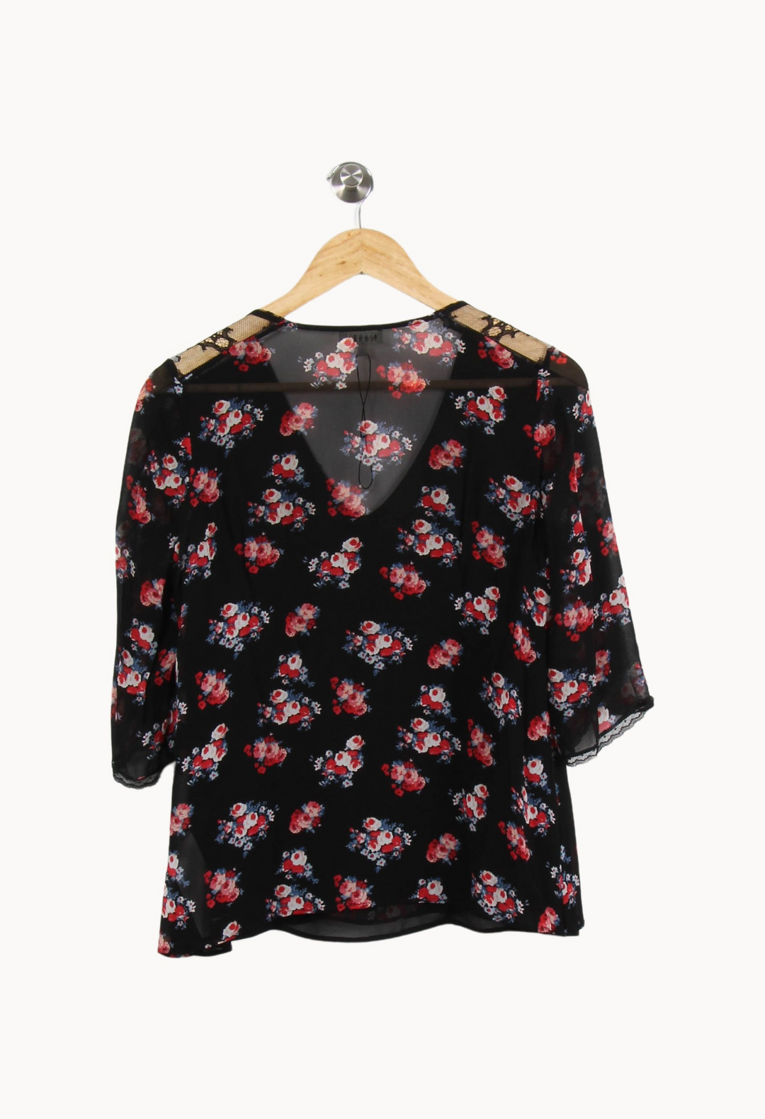 Blouse Noire et Rouge - Taille S/36 de la marque Claudie Pierlot | PARAD52149 - Vendu par Paradigme - Image 4