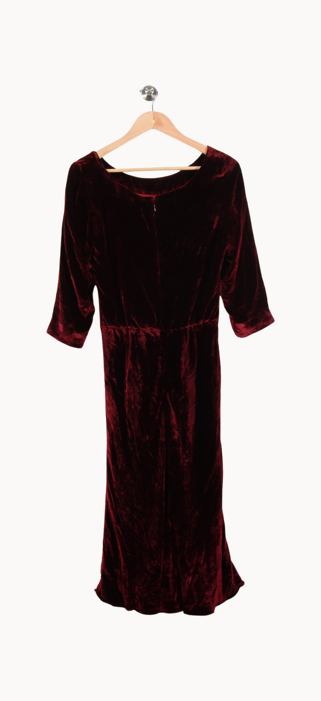 Robe Mi-longue Bordeaux - Taille S/36 de la marque Ines de la Fressange Paris | PARAD53097 - Vendu par Paradigme - Image 4
