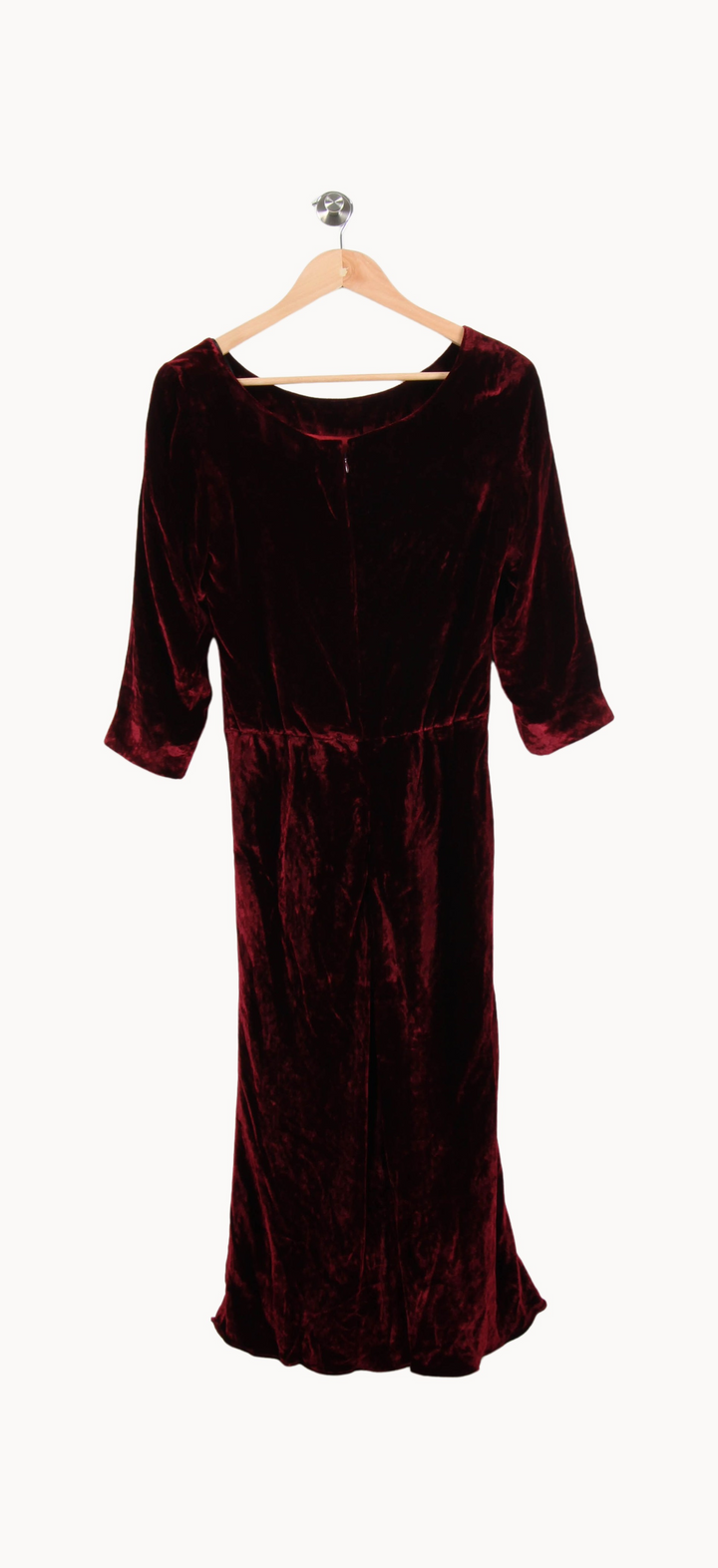 Robe Mi-longue Bordeaux - Taille S/36 de la marque Ines de la Fressange Paris | PARAD53097 - Vendu par Paradigme - Image 4