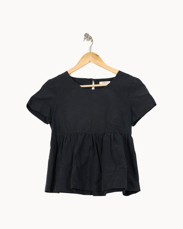 Blouse Bleue - Taille XS/34 de la marque ba&sh | PARAD46395 - Vendu par Paradigme - Image 2