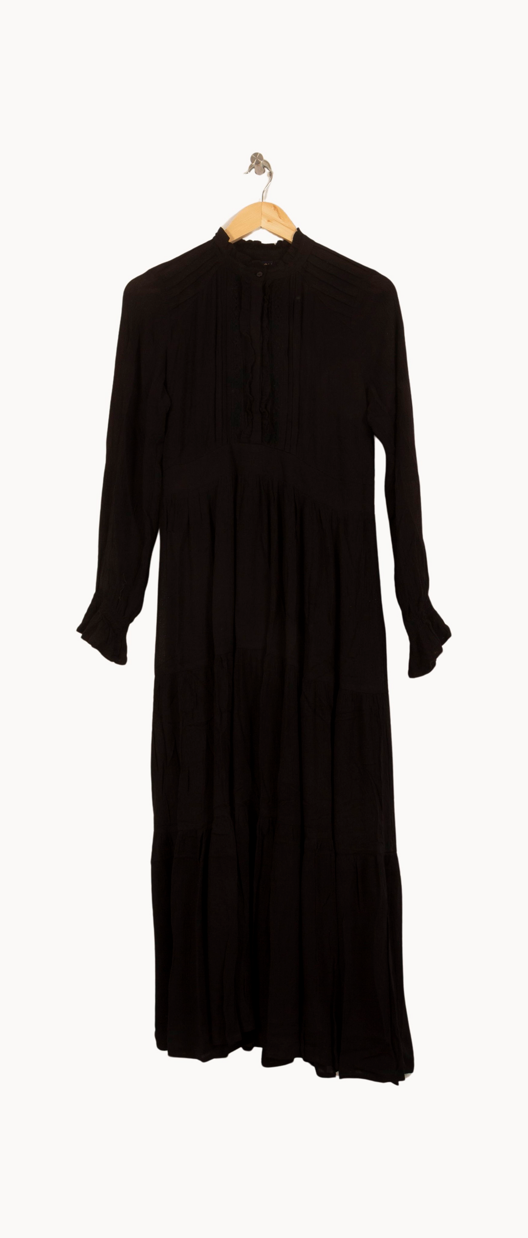 Robe Longue Noire - Taille M/38 de la marque Caroll | PARAD45054 - Vendu par Paradigme - Image 2