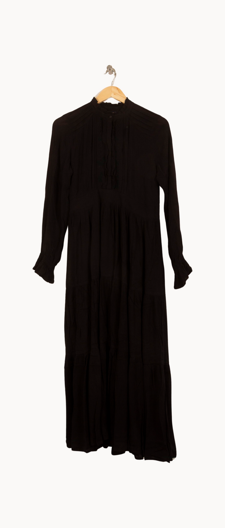 Robe Longue Noire - Taille M/38 de la marque Caroll | PARAD45054 - Vendu par Paradigme - Image 2