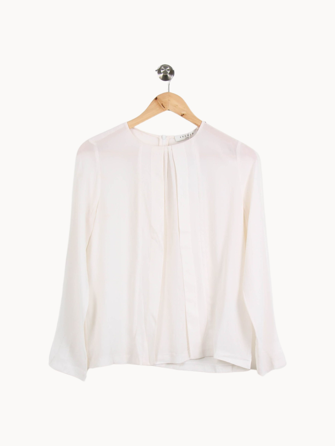 Blouse Beige - Taille S/36 de la marque Sandro | PARAD66881 - Vendu par Paradigme - Image 2