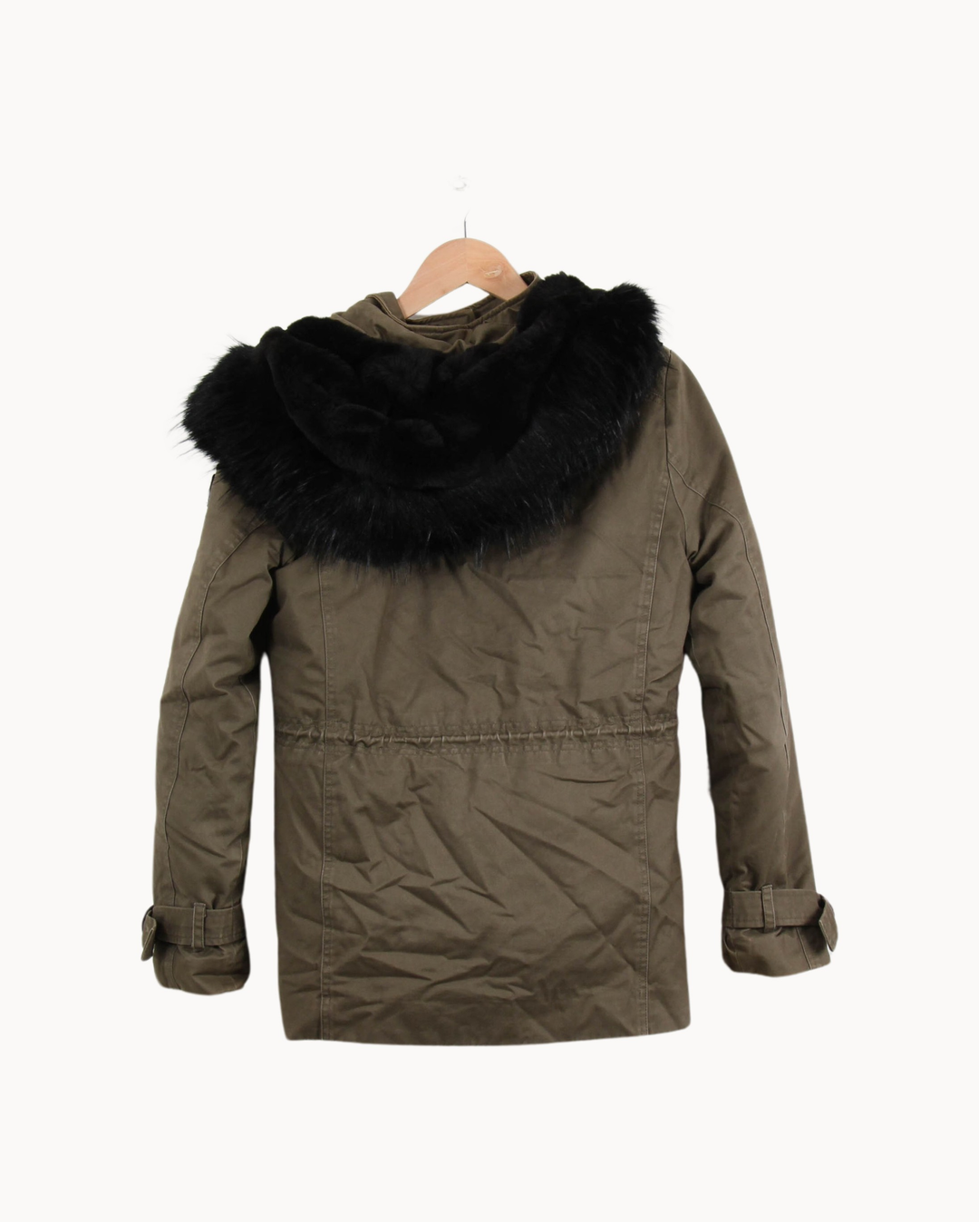 Parka Verte et Noire - Taille S/36 de la marque IKKS | PARAD51352 - Vendu par Paradigme - Image 2