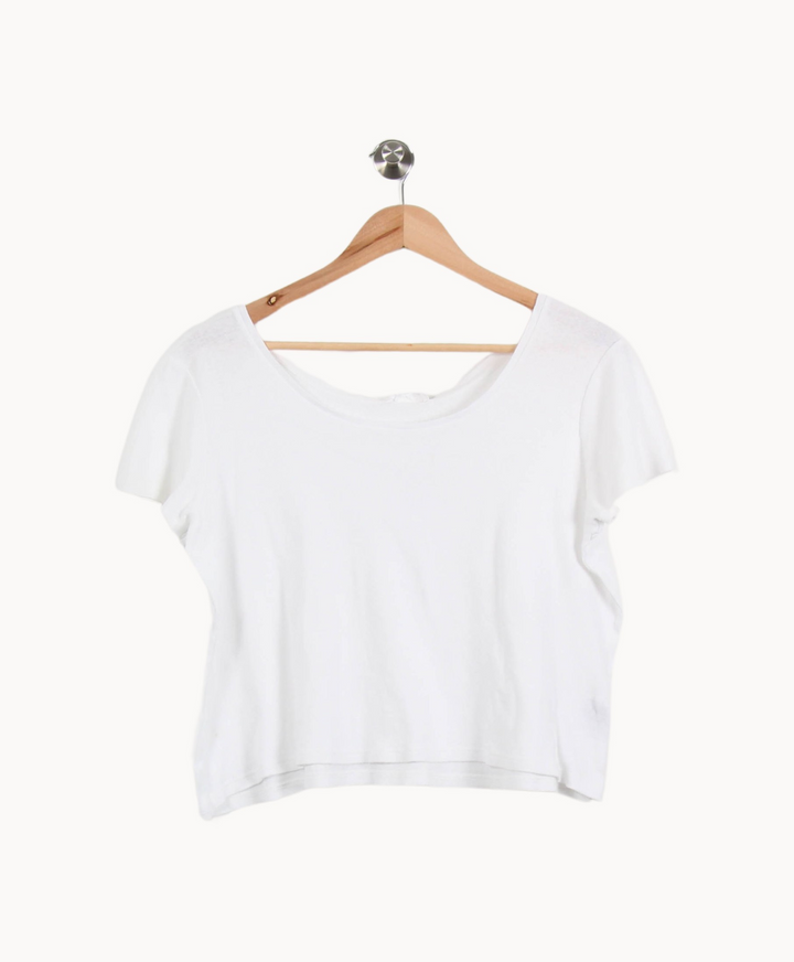 T-shirt Blanc - Taille XS/34 de la marque American Vintage | PARAD61097 - Vendu par Paradigme - Image 2