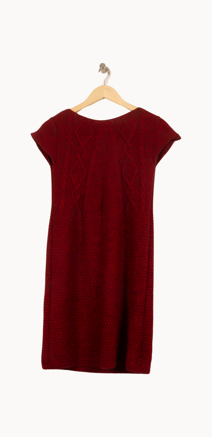 Robe Pull Bordeaux - Taille M/38 de la marque Maison 123 | PARAD45024 - Vendu par Paradigme - Image 2