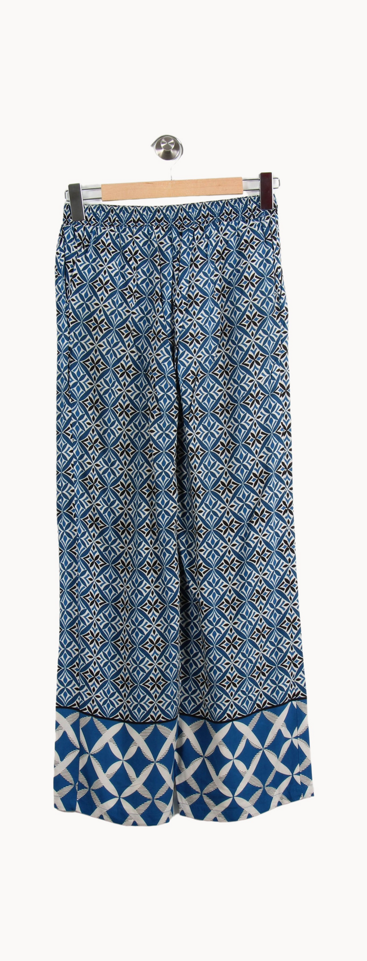 Pantalon Large Bleu et Blanc - Taille S/36 de la marque La Fée Maraboutée | PARAD64975 - Vendu par Paradigme - Image 4