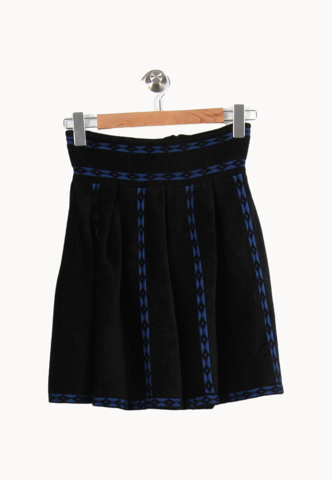 Jupe Courte Noire et Bleue - Taille S/36 de la marque Maje | PARAD39554 - Vendu par Paradigme - Image 2