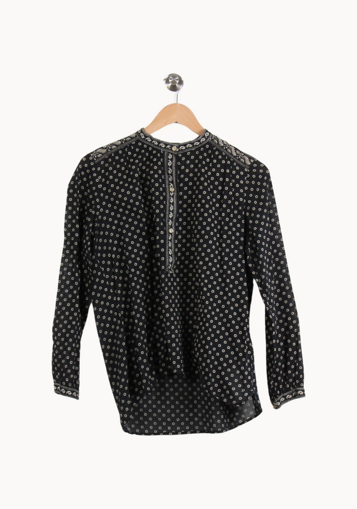 Blouse Noire et Blanche - Taille S/36 de la marque Isabel Marant étoile | PARAD65249 - Vendu par Paradigme - Image 2