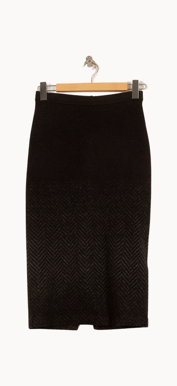 Jupe Crayon Noire - Taille XS/34 de la marque La Fée Maraboutée | PARAD63159 - Vendu par Paradigme - Image 2