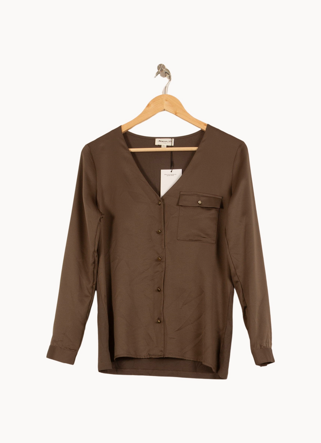 Blouse Marron - Taille S/36 de la marque Maison 123 | PARAD45078 - Vendu par Paradigme - Image 2