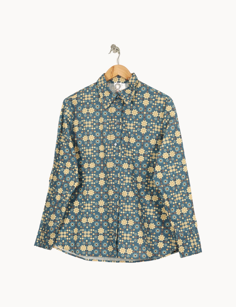 Chemise Bleu et Jaune - Taille L/40 de la marque Ines de la Fressange Paris | PARAD67907 - Vendu par Paradigme - Image 2
