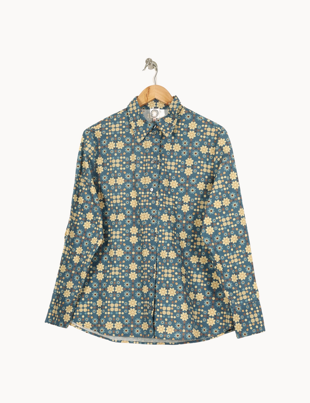 Chemise Bleu et Jaune - Taille L/40 de la marque Ines de la Fressange Paris | PARAD67907 - Vendu par Paradigme - Image 2