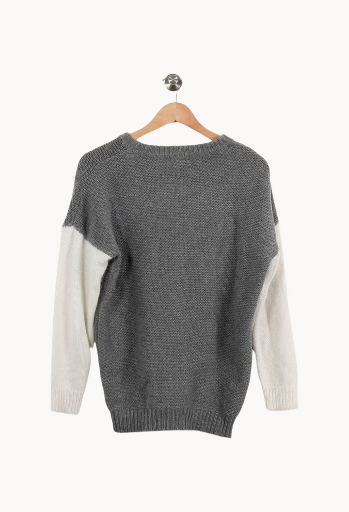 Pull Gris et Blanc - Taille XS/34 de la marque Notshy Cashmere | PARAD69182 - Vendu par Paradigme - Image 4