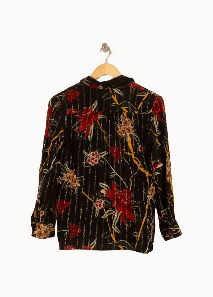 Chemise Noire et Rouge - Taille XS/34 de la marque ba&sh | PARAD64116 - Vendu par Paradigme - Image 4