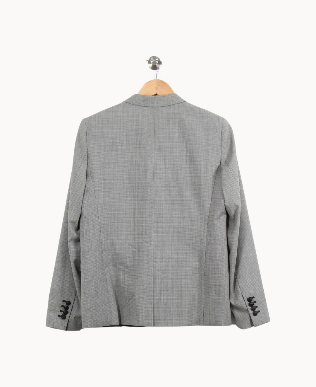 Veste De Smoking Grise Et Noire - Taille L/40 de la marque The Kooples | PARAD63811 - Vendu par Paradigme - Image 4