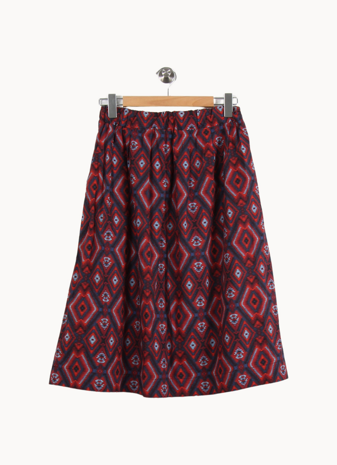 Jupe Midi Rouge et Bleu - Taille M/38 de la marque La Fée Maraboutée | PARAD67285 - Vendu par Paradigme - Image 4
