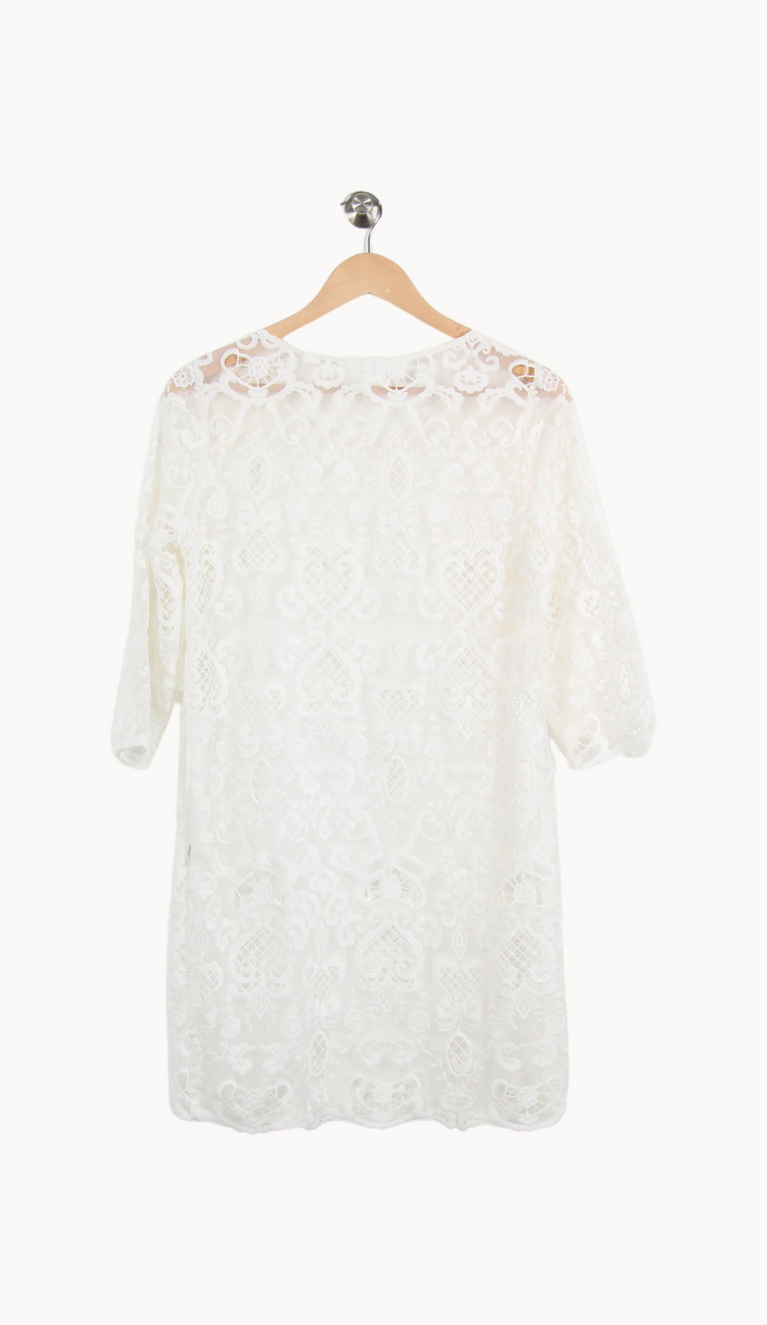 Robe En Dentelle Blanche - Taille M/38 de la marque Sud express | PARAD62345 - Vendu par Paradigme - Image 4