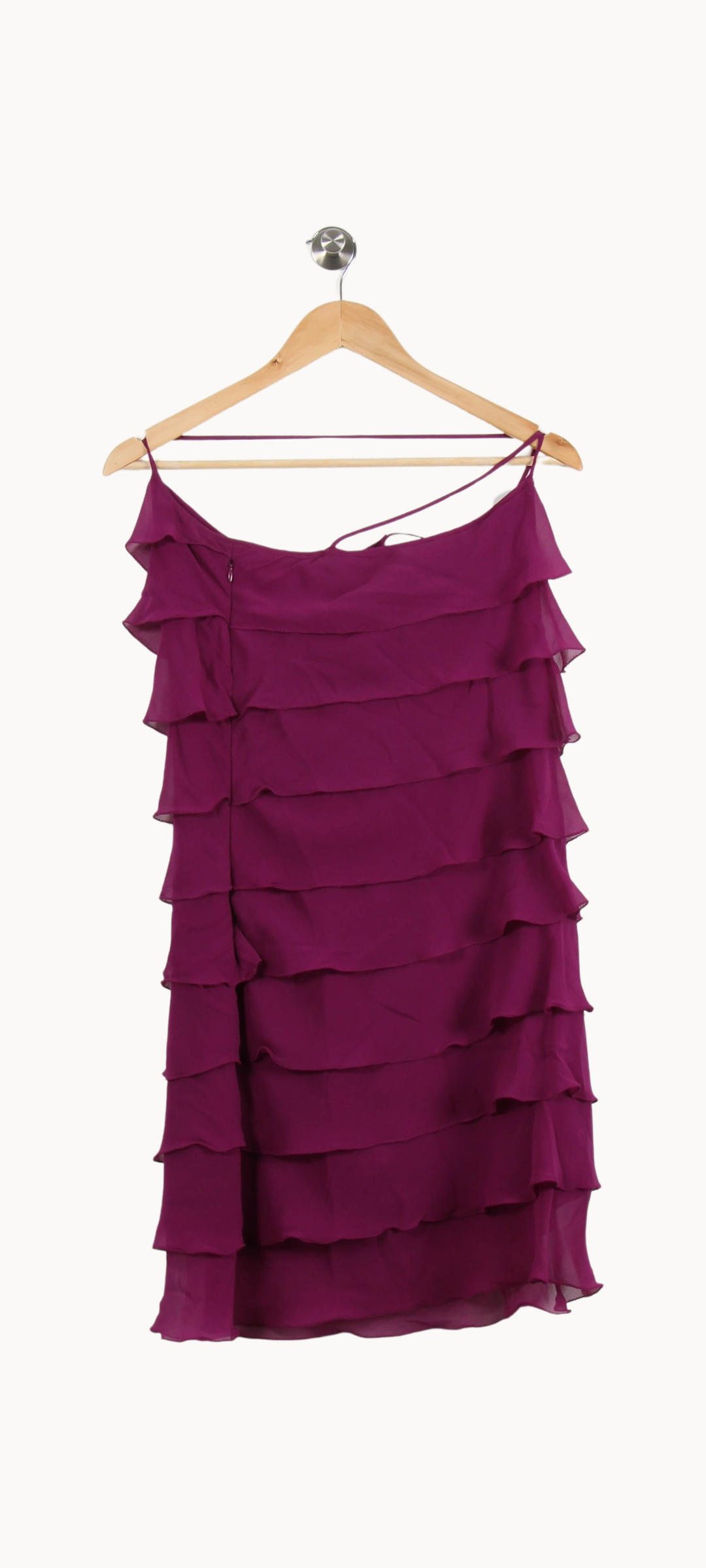 Robe Volantée Violette - Taille S/36 de la marque Maison 123 | PARAD69197 - Vendu par Paradigme - Image 2