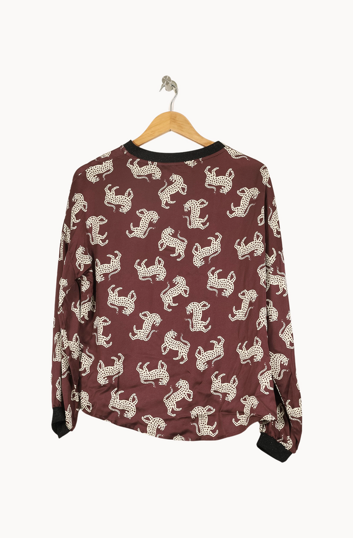 Sweat-shirt Marron et Blanc - Taille XS/34 de la marque Imprevu | PARAD67592 - Vendu par Paradigme - Image 4